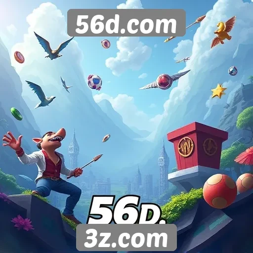 Exploração das categorias de jogos em 56d.com